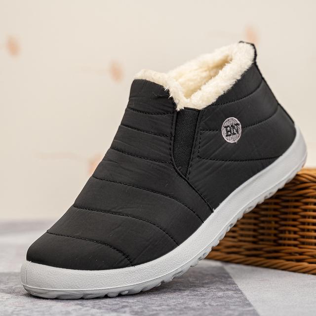 Herrenstiefel, wasserdichte Winterstiefel, leichte Schneestiefel, warmes Fell, Herrenschuhe, Übergröße 47, Unisex-Stiefeletten, Slip-on-Freizeitschuhe