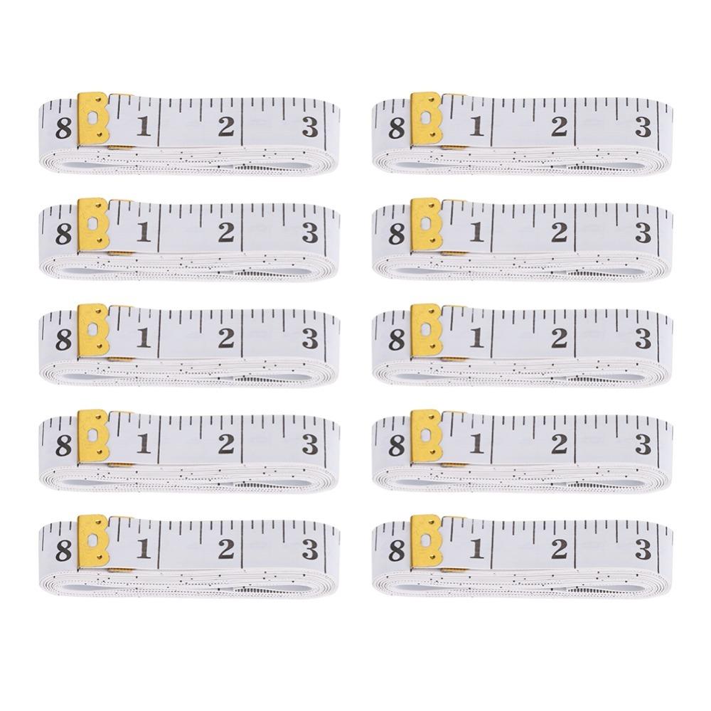 10Pcs Flexible Ruler Soft Measuring Tape 120-inch Tailor Tape Body Measuring Tape For Sewing