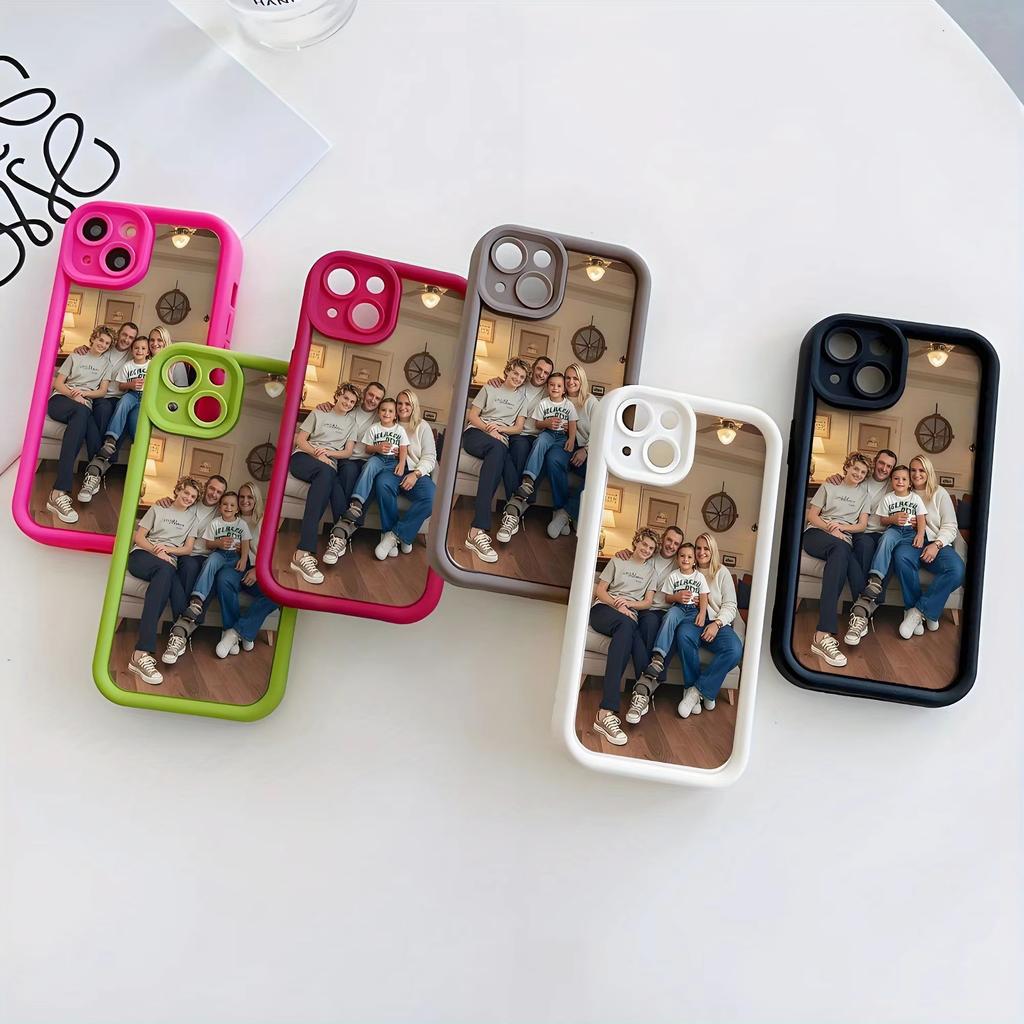 DIY Personalized Photos Customized Soft Case For iPhone 17 16 15 14 13 12 11 Pro Max SE 2020 2022 XS XR MAX Back Cover Cases
