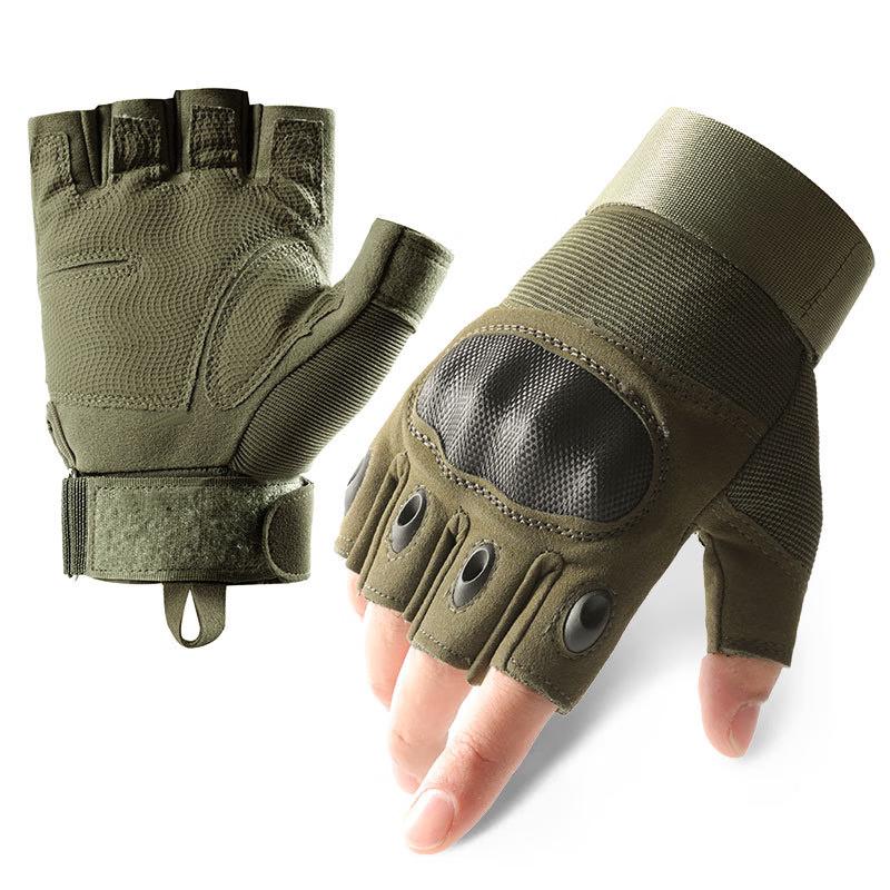 Jiyoushi Men s Summer Half-Finger Tactical Riding Gloves