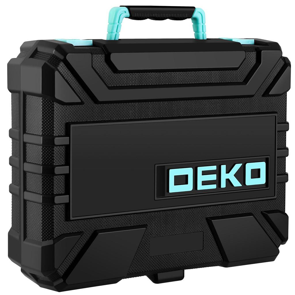 Tool Set with 8V Electric DIY Tool Power Tool Household Furniture Home Carpentry Tool Set with Convenient Storage Turquoise 126-Piece Drill, Set,