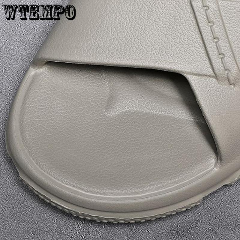 WTEMPO Herre Sommersandaler Tykk Bunn Hul Myk Bunn Slides Utendørs Strandsko Innendørs Tøfler Sklisikre Tursko