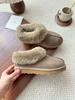 Snow boots women's Tazi special fur integrated shallow mouth snow cotton flat-soled wool velvet warm cotton shoes winter