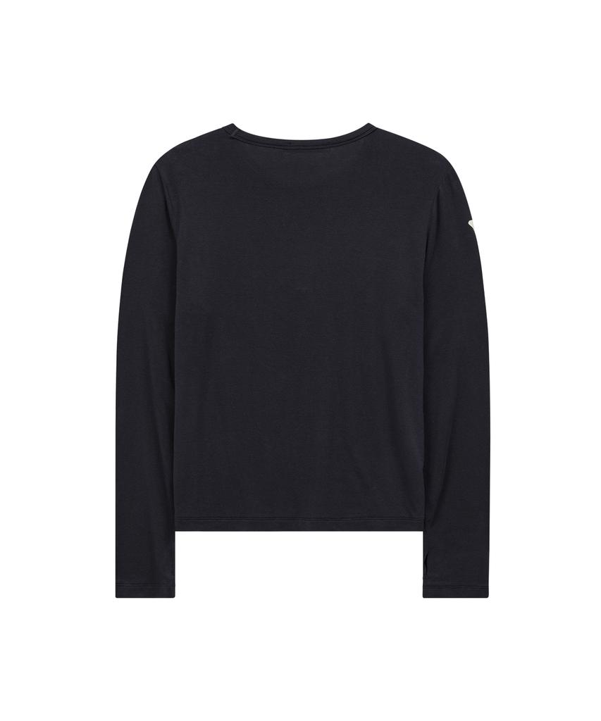 WAIKEI Mellow Dream Tencel Long Sleeve T-Shirt Navy