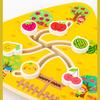 1Pc Triangular Wooden Track Pairing Toy Cartoon Slider Movable Color Shape Recognition Game Suitable For Children Ages 3+