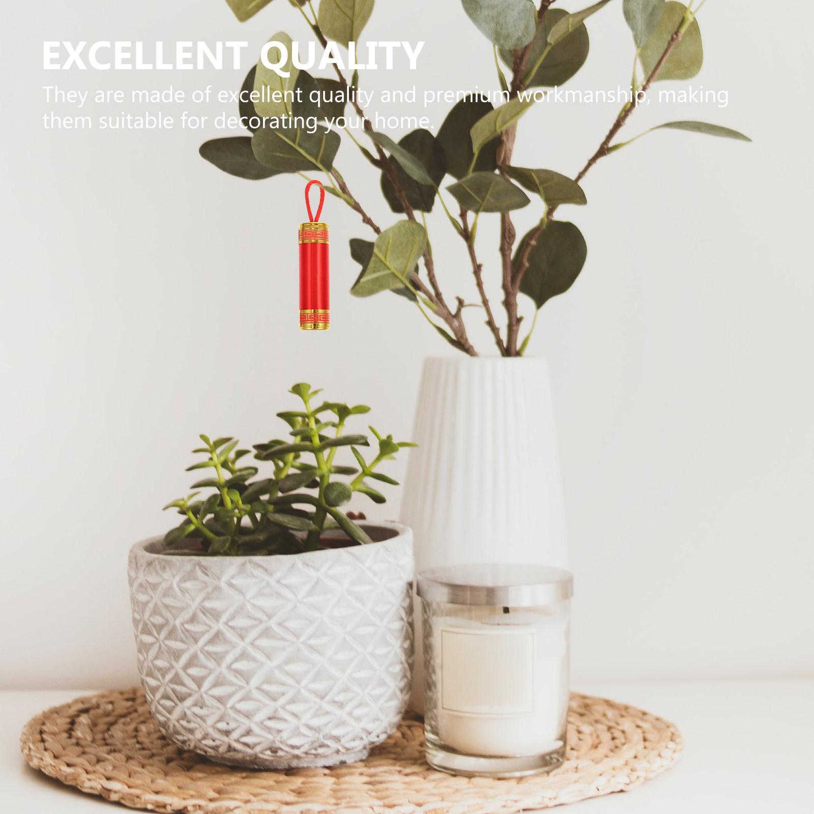 

10 шт. Новогодние подвески Премиум Флокированный Пластик Украшения для Весеннего Праздника Китайское Ремесло Счастливое Благословение 6.5X1.8cm