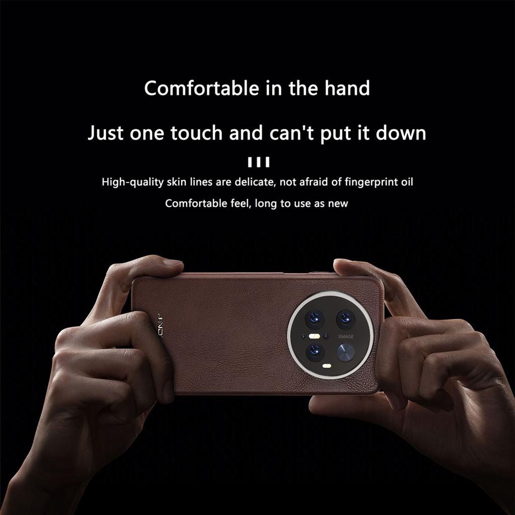 Capa Vintage de Couro Liso Para Huawei Mate 60 70 Pro+ Plus Capa Magnética Business Para Carregador Sem Fio Magsafe Suporte