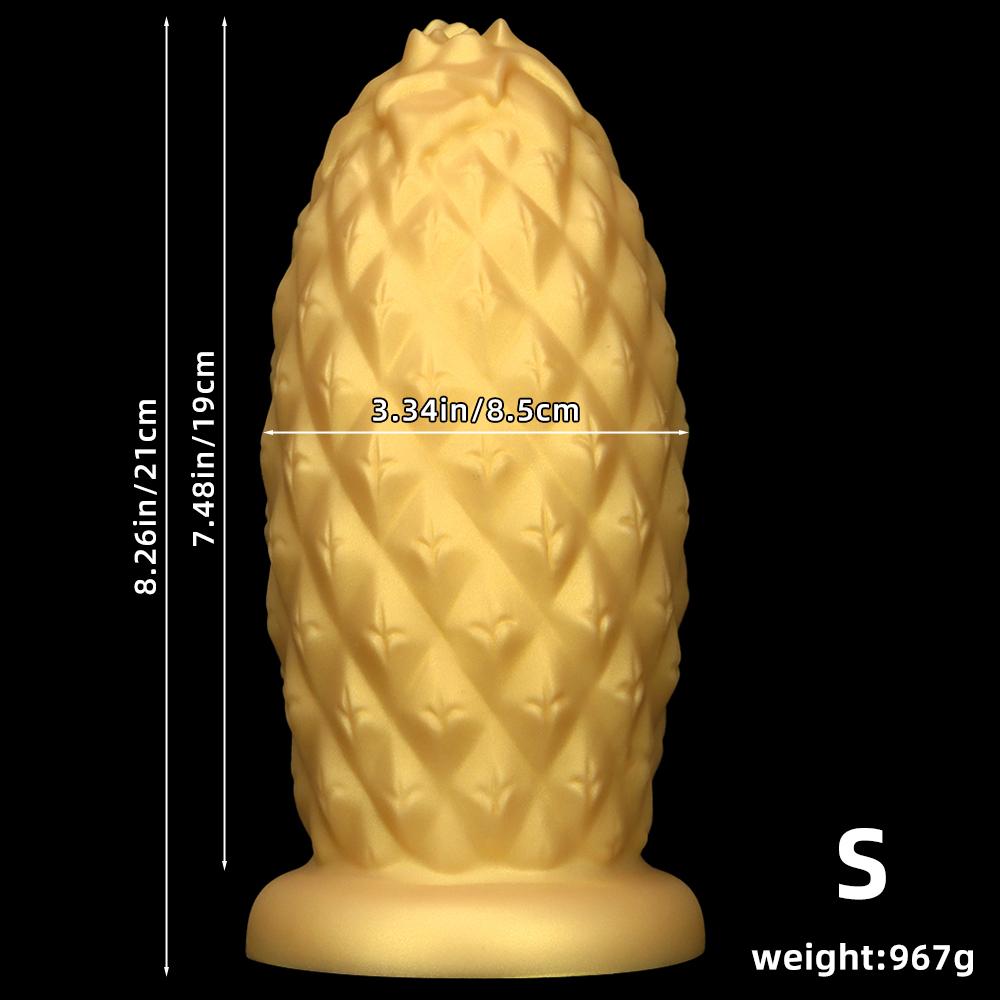 Gold Silicone Giant Dildo Extra Large Butt Plug Fisting Supplies Sex Toy Gay Big Dick Realistic Penis BDSM Strap On Cock
