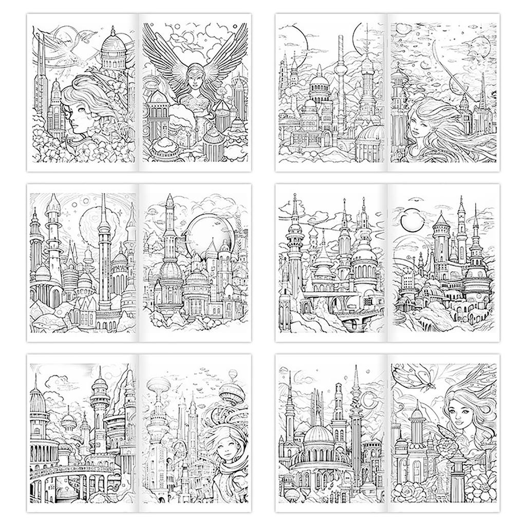 Spooky Cartoon Coloring Book For Teens, Fun And Relaxing Creative Activity Paperback