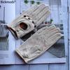 Damen-Lederhandschuhe aus Schafsleder Dünne atmungsaktive ungefütterte farbige Lederhandschuhe Sommer