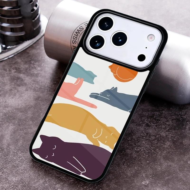 

Cat Mount Fuji Japan Wave Landscape Phone Case For iPhone 17 16 15 14 13 12 11 Pro Max Plus 17Air Soft Silicone Cover iPhone 16 Pro Max