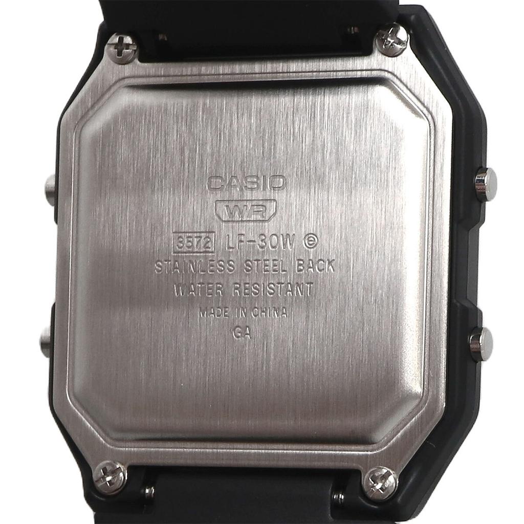 Casio Standard Digital World Olive Green Watch, Time, Men's/Women's, LF-30W-3A