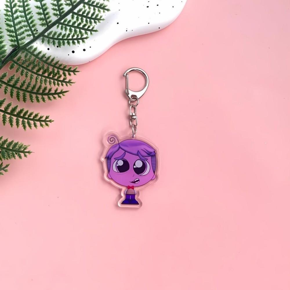 

1/9Pcs Disney Cartoon Inside Out Acrylic Keychain Cute Backpack Pendant Funny Bag Charms Accessories Decoration Holiday Gifts 5cm