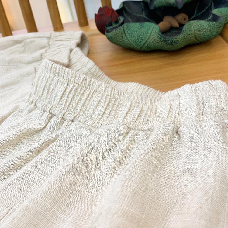 2025 Fall/Winter Cotton Linen Women's Chic Wide-Leg Skirt Pants - Textured, Flowy, and Leg-Elongating