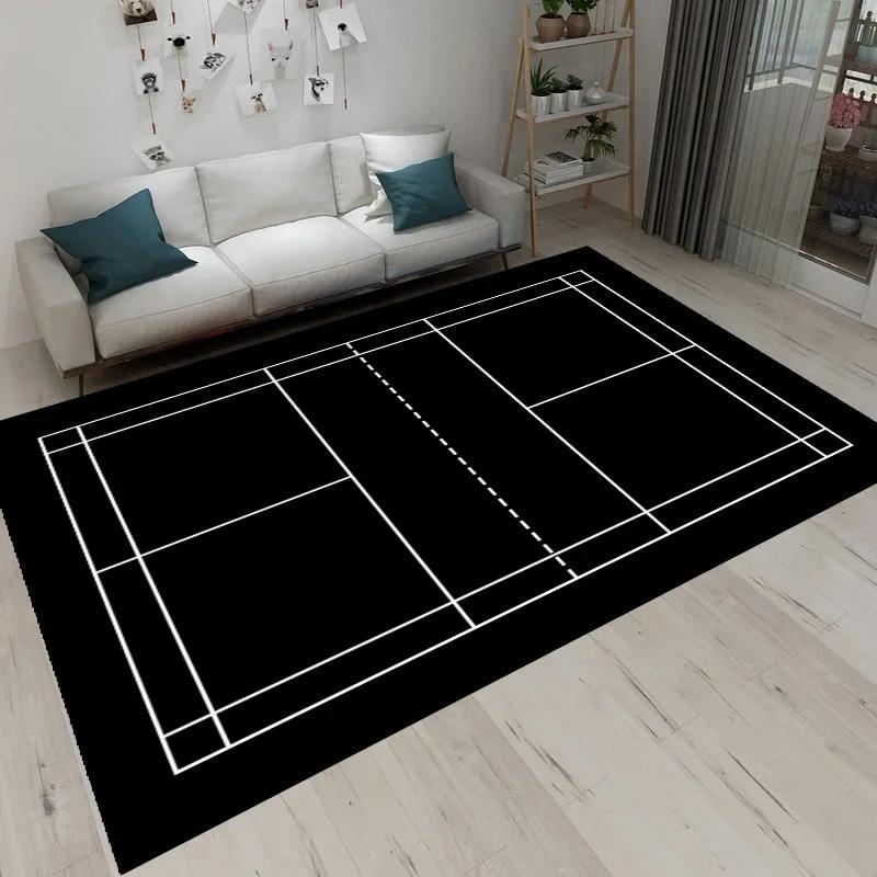 

Sports Court Style Area Rug Collection Tennis Court Pattern Floor Mat For Game Room Sports Enthusiast Home Decor 40x60cm