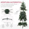 Snowy Christmas Tree with 850 Branches and Sectional Design, in Plastic and Steel, Ø110x180 cm, Green