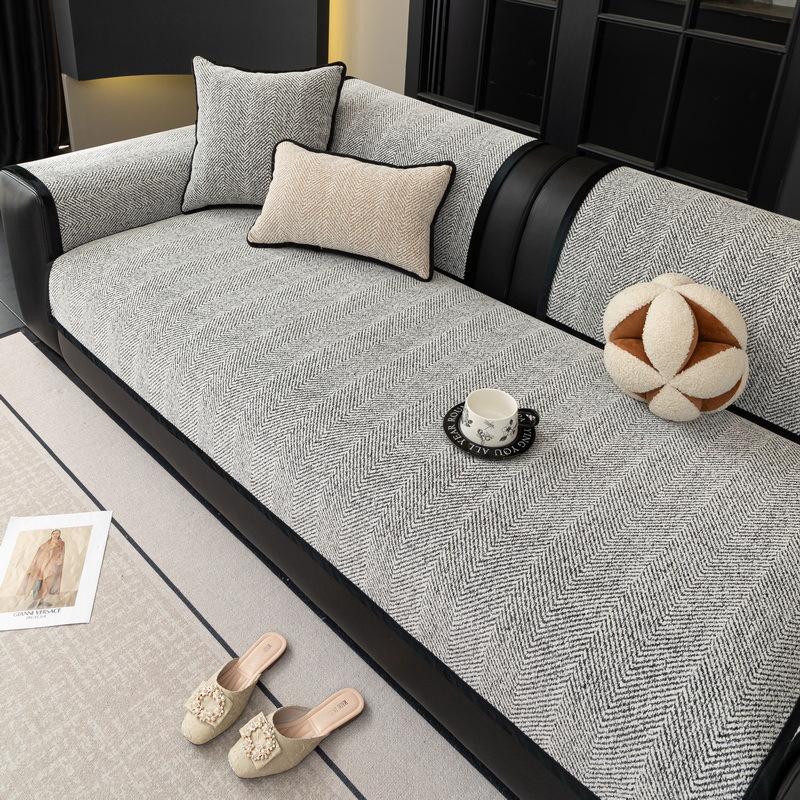 

Подушка для дивана в стиле легкой роскоши, Универсальная подушка для сиденья на все сезоны, Нескользящая, Простой и современный чехол для подушки дивана из высококачественной шенили 70*70cm