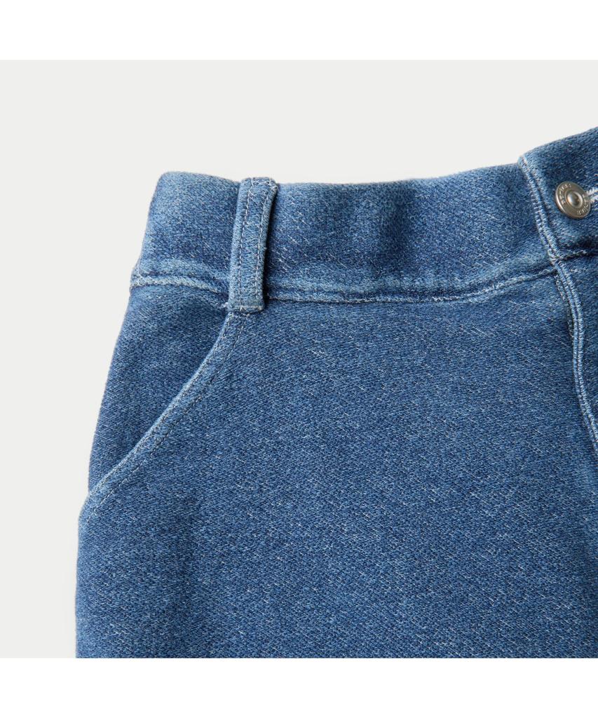 Silijeu (Set Up) Indigo Loose Fit Sweat Shorts Sapom26871Inx