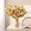 Vintage Simulated Rose Bouquet 3 Heads Flower Bouquet Home Decoration  Valentine's Day Gift