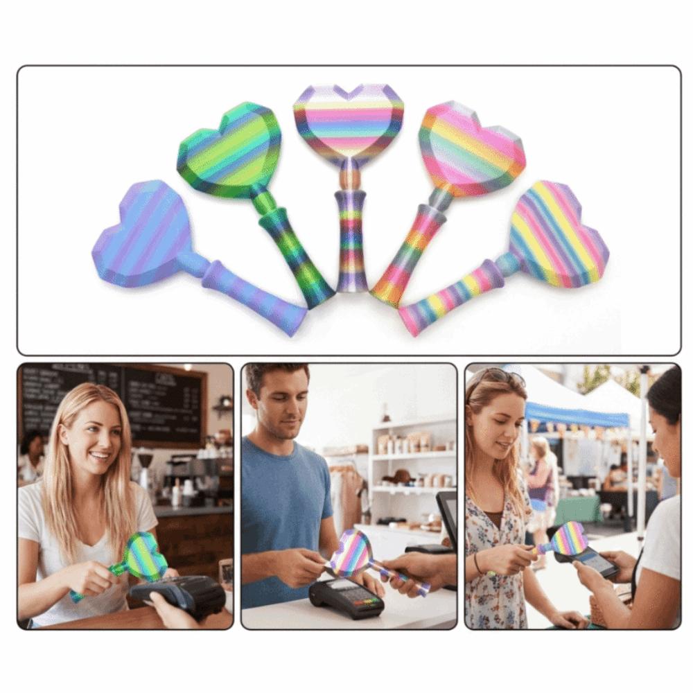 Креативний 3D-друк Чарівна паличка Tap To Pay Серцеподібний Тримач для чарівної палички Весела Магічна Оплата Щоденне використання