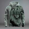 2025 Trendy 3D Animal Print Casual Hoodie - European & American Street Style