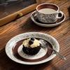 Finland Exports Medieval Ceramic Coffee Cups And Saucers Light Luxury High-Value Office Afternoon Tea Teacups Retro Latte Cups