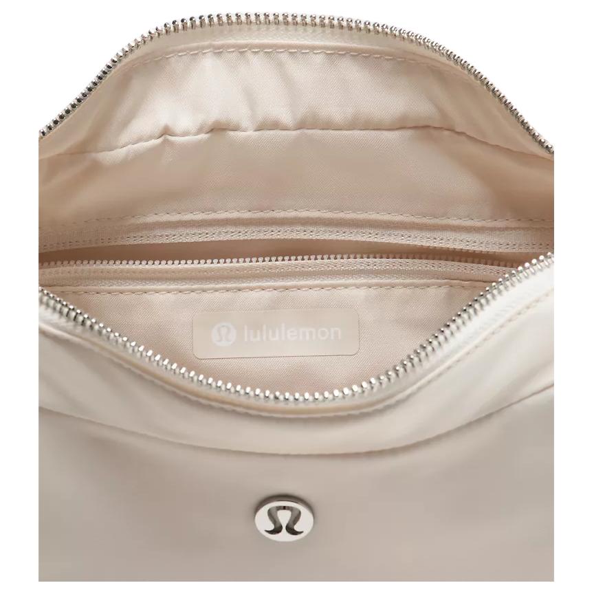 Lululemon City Essentials 4L Adjustable Strap Nylon And Polyester Shoulder Bag Women Shoulder Bag Ivory LW9GF7S-069459