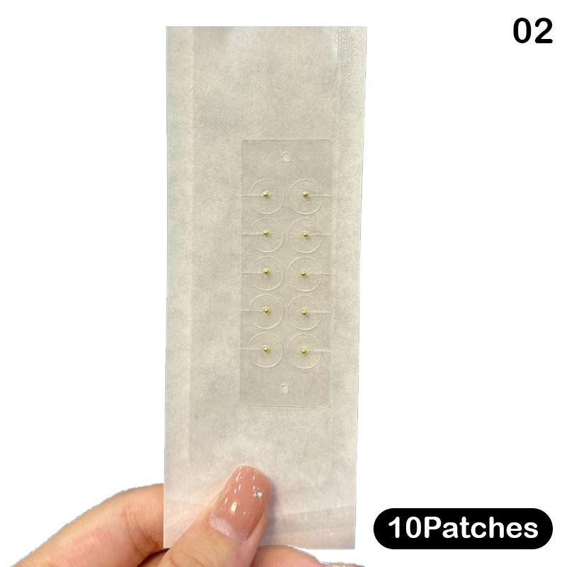 

10 Пластырей Красочные Жемчужины Наклейки для Ушных Точек Акупрессура Уха Акупунктура Аурикулярные Наклейки для Ушей Массаж