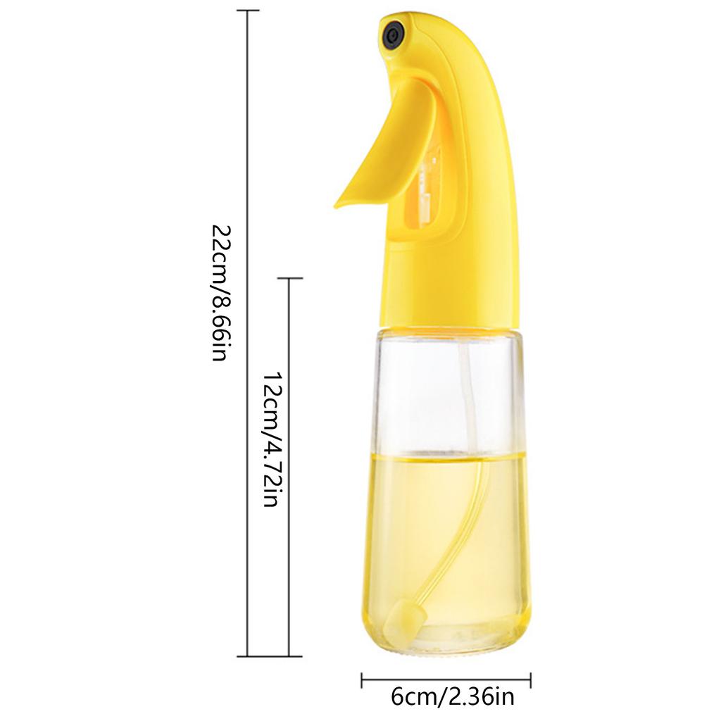 Kitchen Oil Sprayer for Cooking Plastic/Glass Food Grade 2 in 1 Spray & Pour Oil Dispenser for Air Fryer Salad Frying BBQ