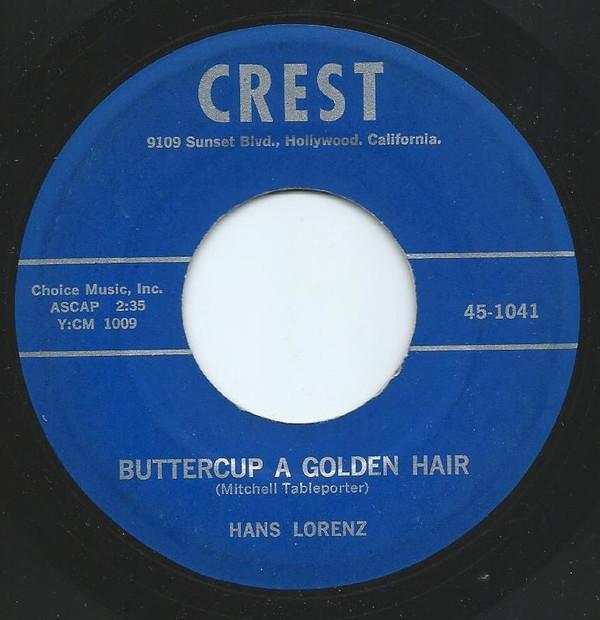 

7-дюймовая пластинка ХАНС ЛОРЕНЦ - Лютик Золотые Волосы 451041 Crest US Folk Б/У