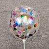 12" Transparent Sequin Balloon with Confetti - Colored Balloon for Christmas Party Decor