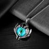Vintage 316L Stainless Steel Demon Eye Pendant Necklaces For Men Women Punk Hip Hop Male Biker Jewelry Halloween Gifts