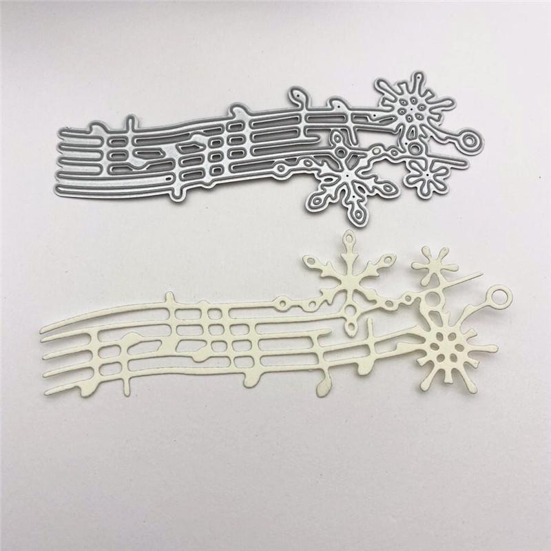 Note Snowflake Metal Cutting Die Stencils for DIY Scrapbooking Album Decorative Embossing Handmade Paper Cards Gift