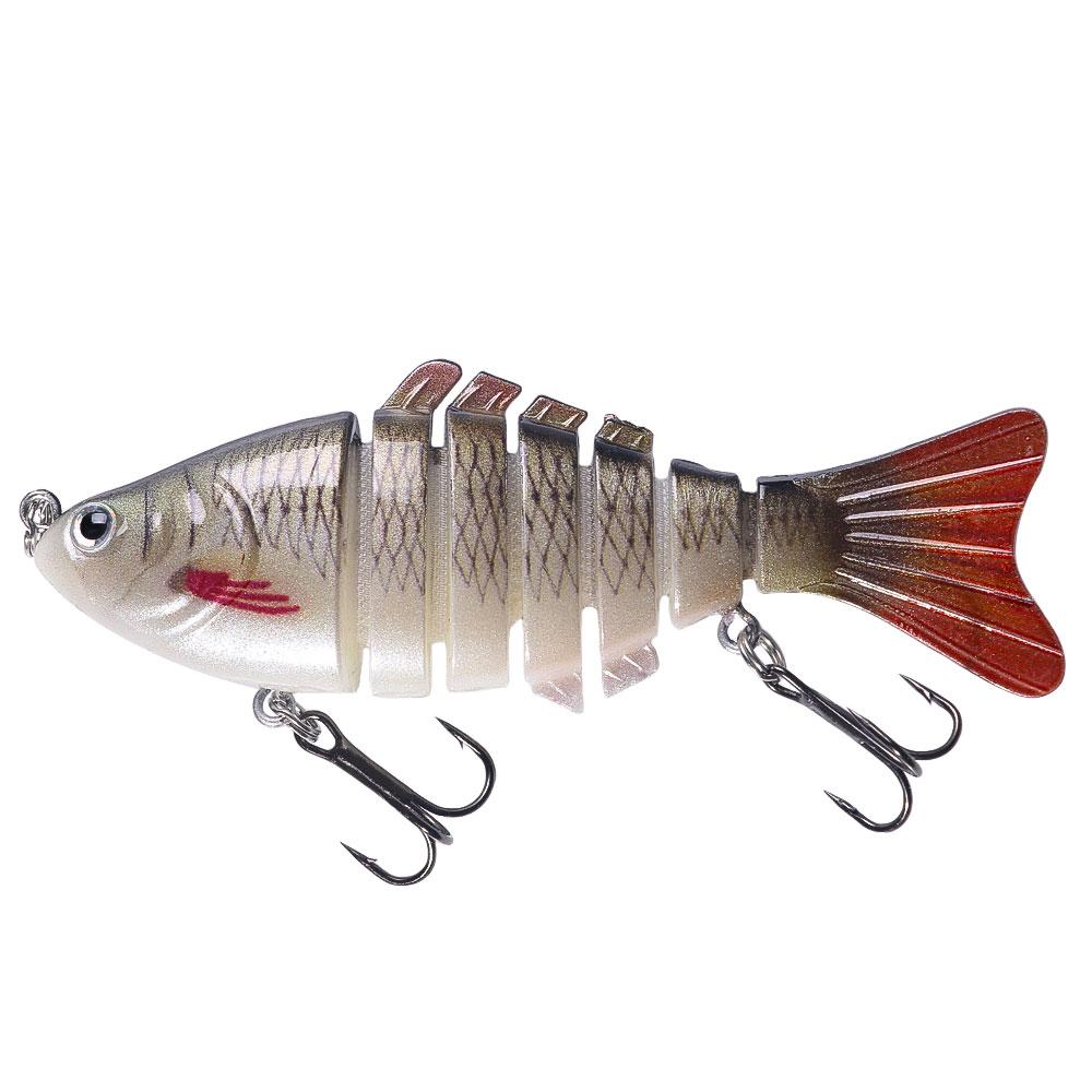 

Рыболовные воблеры, реалистичные рыболовные приманки, 6 сегментов, свимбейт, крэнкбейт, жесткая приманка, медленная, искусственная приманка Isca, рыболовные снасти