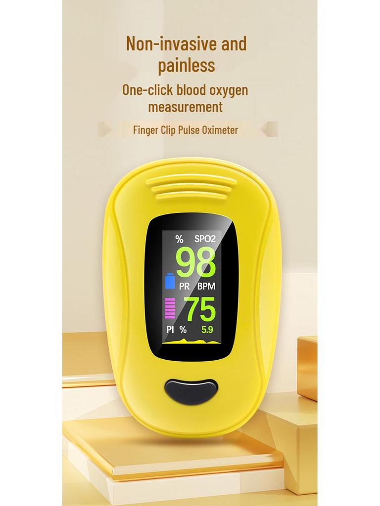 Fingerspitzen Medizinischer Blutsauerstoff- und Herzfrequenzmonitor