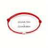 Synthetic Fiber Rope Wristband, Silver Clover Bead Pendant, for Daily Wear, Valentine's Day Birthday Gift