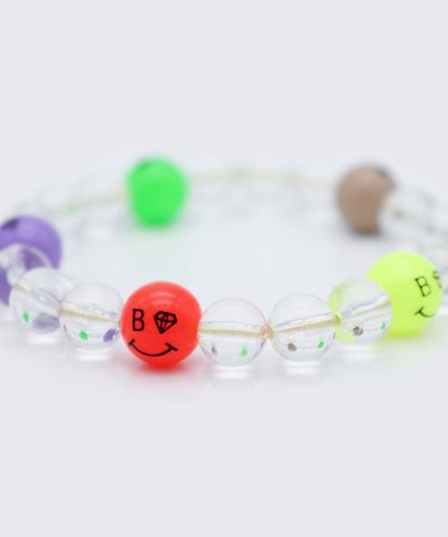 Bonbeau Bold Clear Ball Smile Bracelet Bold Clear Ball Color Smile Ball Banding Bracelet