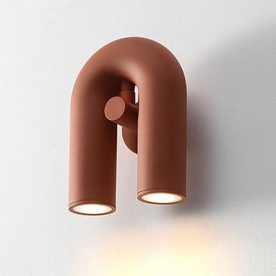 Nordic LED Wall Light U Shaped Art Lamps For Bedroom Bedside Living Room Corridor TV Background Home Indoor Simple Decor Fixture