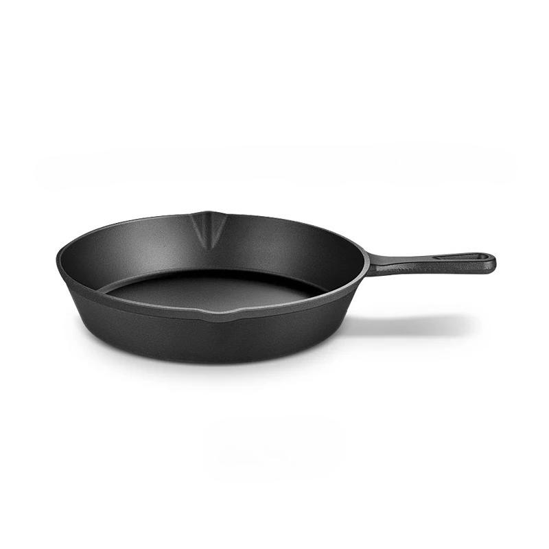 14/16/20cm Cast Iron Frying Pan Non-stick Skillet Omelette Pancake Breakfast Pan Induction Cookware Kitchen Pot