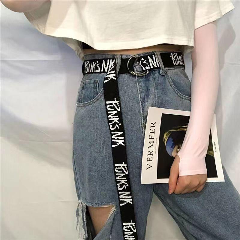 Chic Casual Wide Pants Belt With Double Ring Buckle For Students Perfect For Wear Everyday