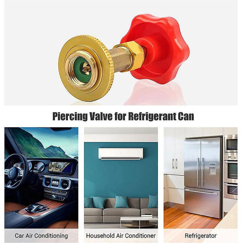 R12,R600 R22, R134a, R410A G Refrigerant Gas Recharging Kit Car Air Conditioner Gas Refill Refrigeration Tool Opener Hose Kit