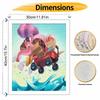 Disney Bing Bong oil painting art painting kit, handmade diy art painting home wall decoration, colorful joyful wagon adventure decor