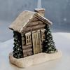 Resin Chimney Hut Decoration Cartoon Christmas Chimney Hut Incense Cone Burner  New Year Gifts