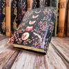 Vintage Flower Moon Eclipse Leather Dairy Notebook Sketchbook Leather Journal 200 Deckle Edge Pages