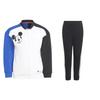 X Disney Kollaboration Lässiges Sportset Colorblock Stehkragen Cartoon Anime Print Langarmjacke Hose mit mittlerer Taille Kinder-Sets H28825