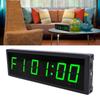 Digital Wall Clock 7   Color Timer Function 6 Digits Electric Wall Clock with Remote Control for Living Room Bedroom Kitchen  