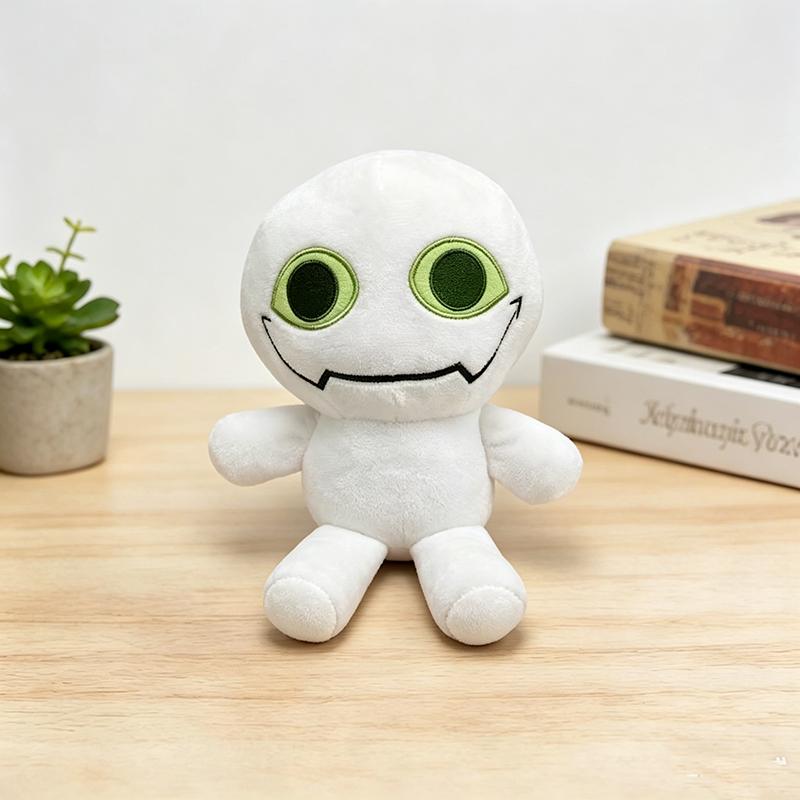 Slap Battles Bob Plush Doll 2Pcs Black White Monster Soft Stuffed Toy Game Character Figure Gift for Game Fans Kids Decor Collectible Birthday Present