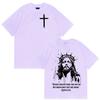 Christian Religious Jesus Forgive Them Father Bible Print T Shirts Men Women Casual Hot Sale T Shirt Retro Oversized Cotton Tees
