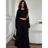 2026 Summer New Casual Cardigan Jacket, Camisole, Wide-Leg Pants Three-Piece Set for Women