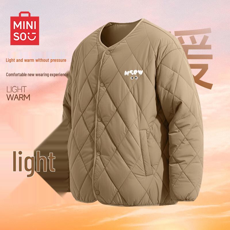 MINISO Men s Padded Collarless Winter Jacket XL
